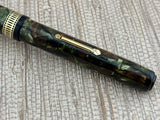 Waterman Patrician Moss Agate Rare In This Condition! - Fountain Pen