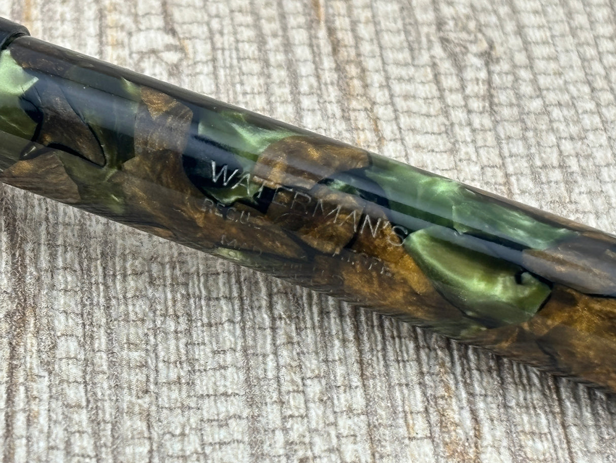 Waterman Patrician Moss Agate Rare In This Condition! - Fountain Pen