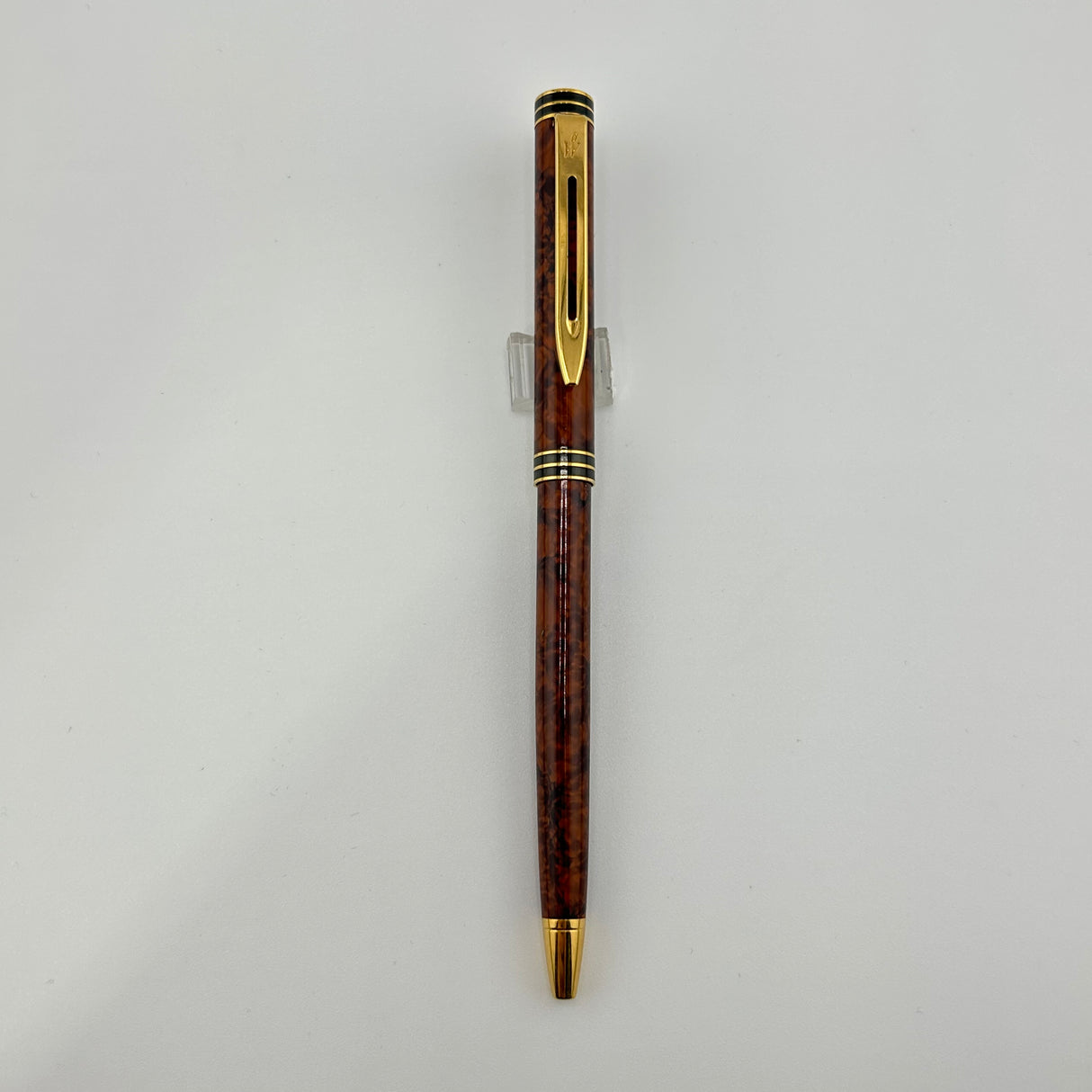Waterman Exclusive brown marble lacquer circa 1990  - Ballpoint