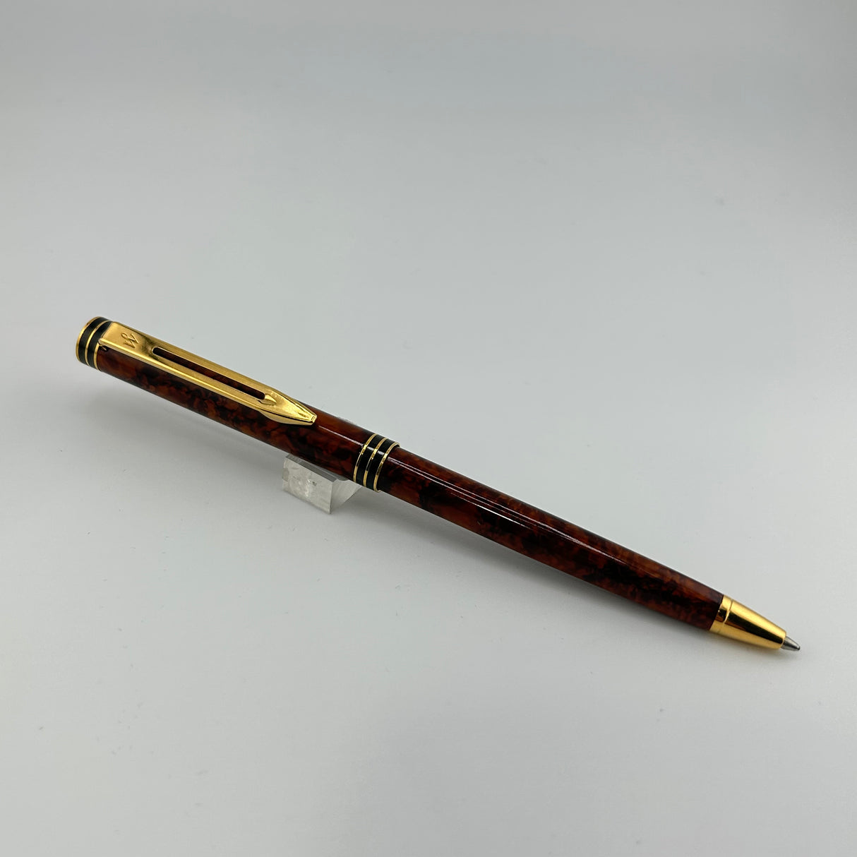 Waterman Exclusive brown marble lacquer circa 1990  - Ballpoint