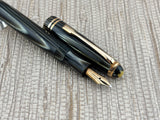 Montblanc 242 Grey Tiger Eye OBB Nib!  condition - condition! - Fountain Pen