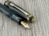 Montblanc 242 Grey Tiger Eye OBB Nib!  condition - condition! - Fountain Pen