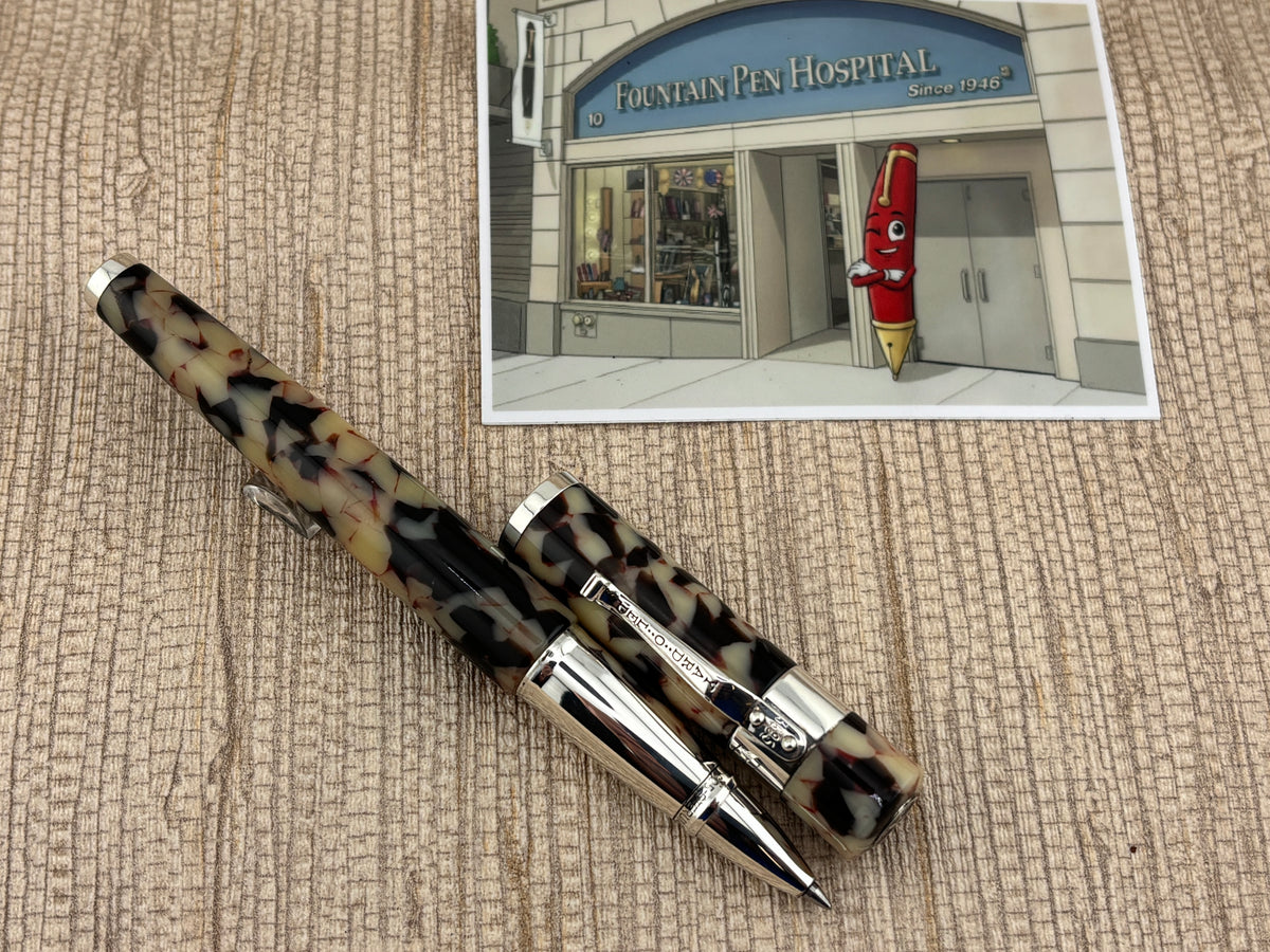 Yard-o-Led Astoria Grand Cream Ebony  Rollerball Pen