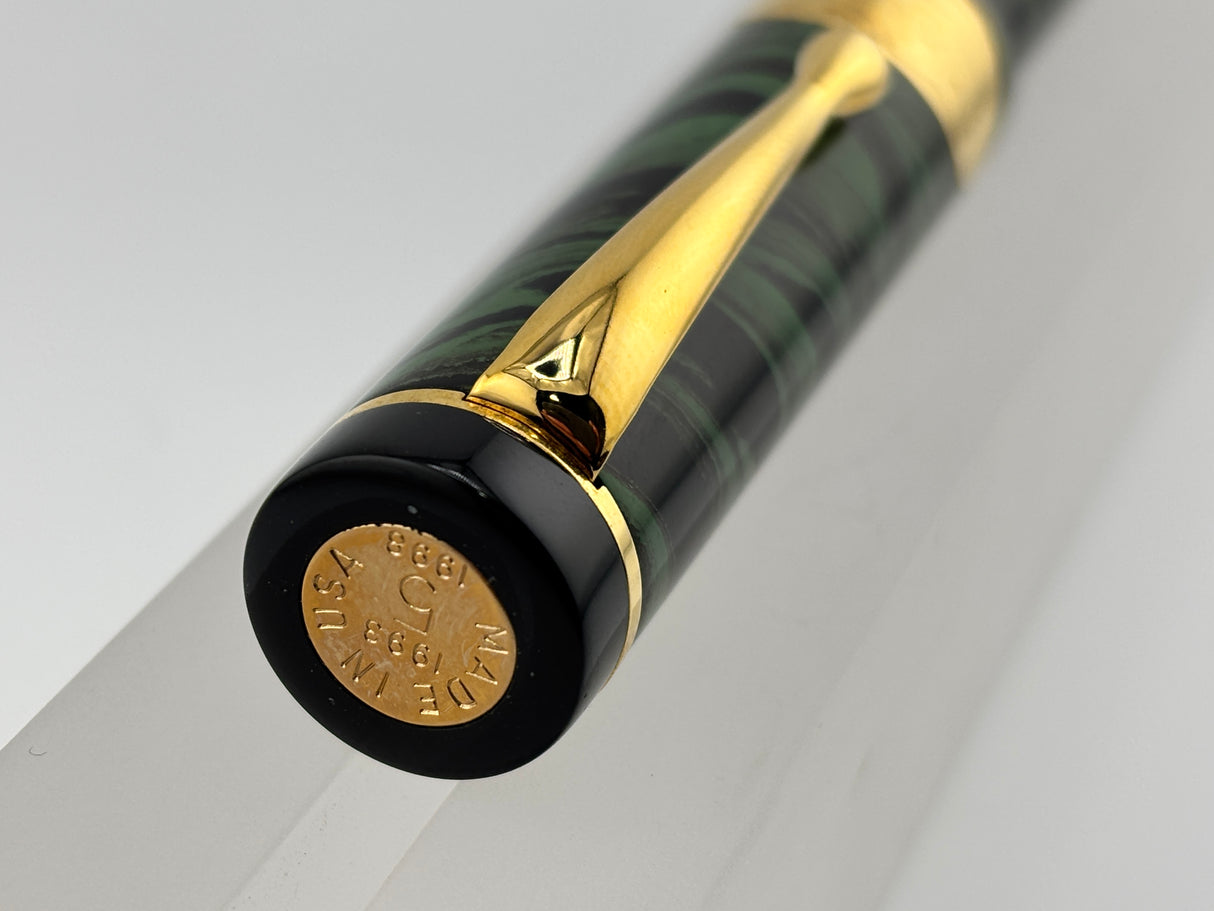 Bexley Deluxe Green Ebonite 5th anniversary 1993 - 1998 Roller Ball