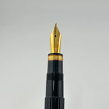 Omas Ogiva Traveller  Black Vegetal Resin Fluted  - Fountain pen