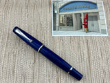 Montegrappa "Monte Grappa" Blue Gold  Fountain Pen - Broad 14kt Gold Nib