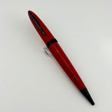 Pineider Modern Times Triangular Red black trim - Ballpoint Twist Pen