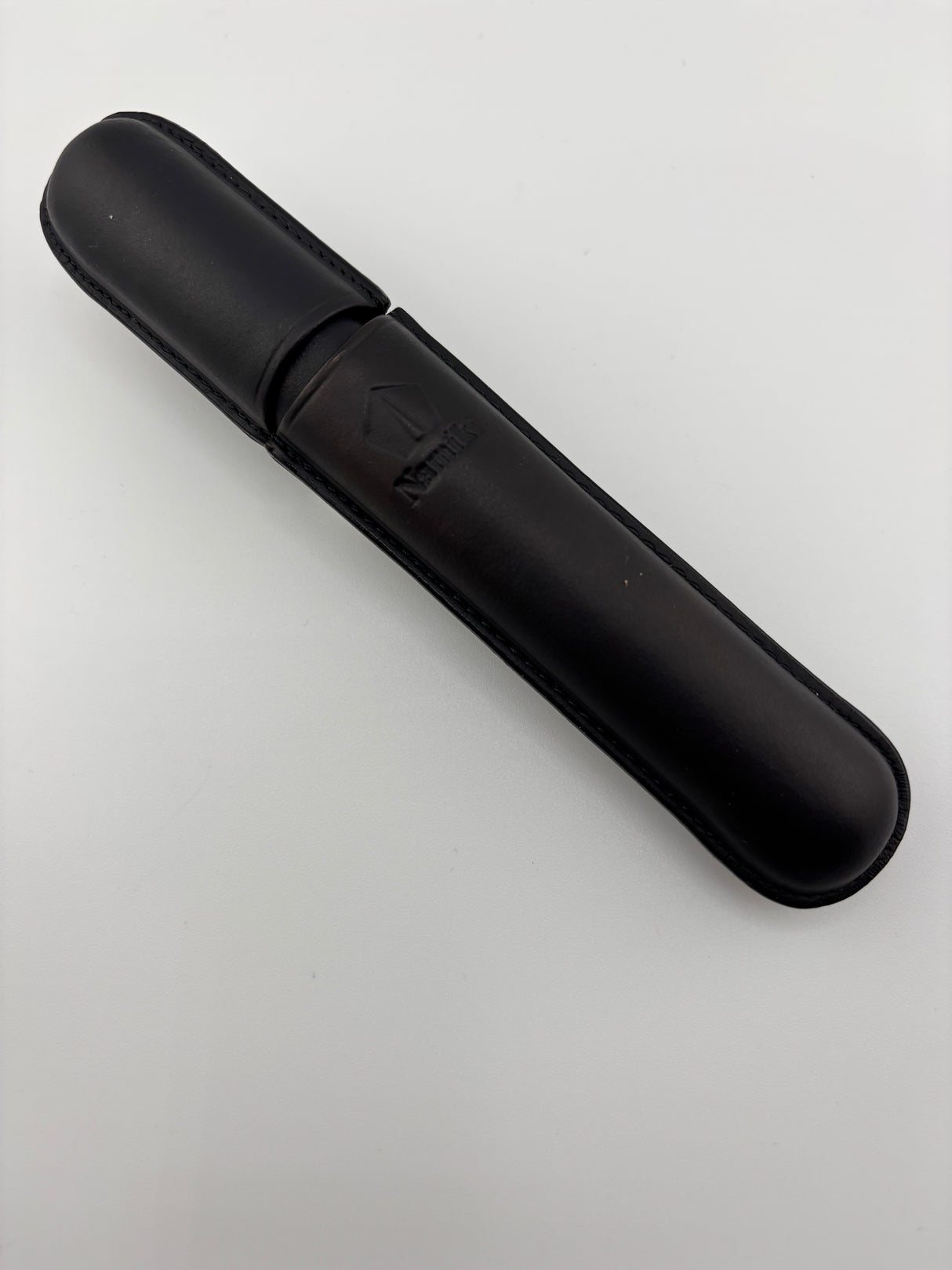 Namiki leather black pen pouch