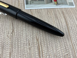 Sailor King of Pen 21K Gold Nib Naginata Togi Cross Point Black Hard Rubber (Ebonite) Fountain Pen