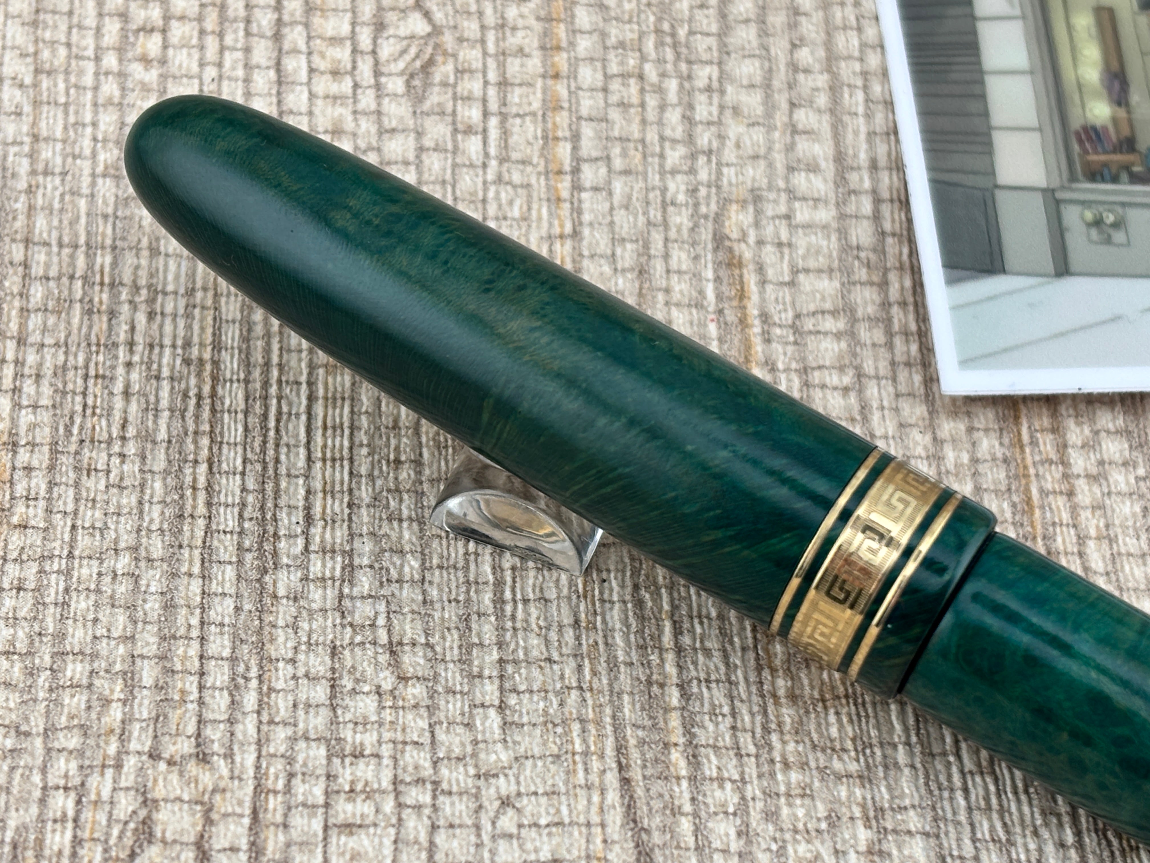 Omas AM 87 Briarwood Green Mint Fountain Pen - Medium 18kt Gold