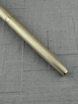 Waterman CF Full Sterling Silver 925 Barleycorn Made in France 18k Gold Nib - Fountain Pen