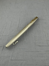Waterman CF Full Sterling Silver 925 Barleycorn Made in France 18k Gold Nib - Fountain Pen