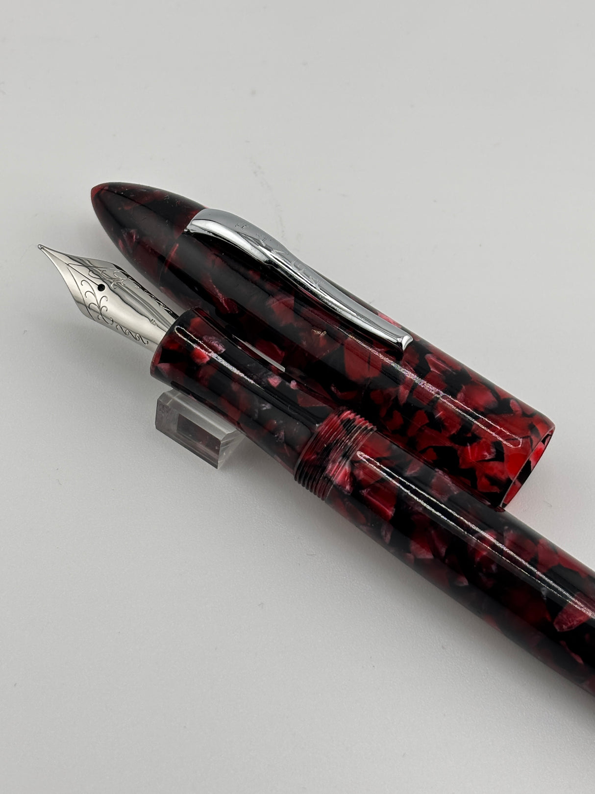 Ranga Pen India Torpedo shaped Red Mozaic - Fountain Pen
