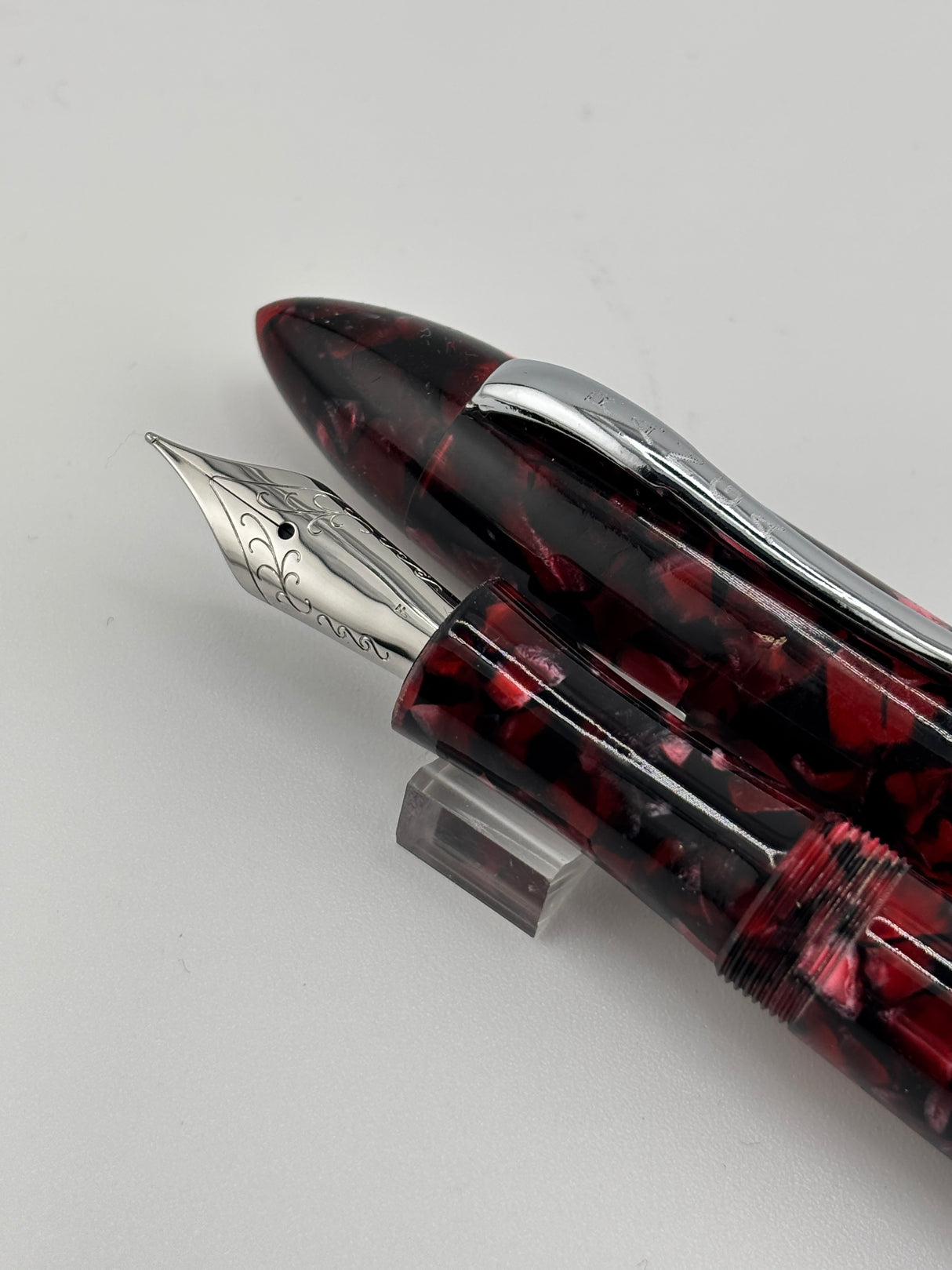 Ranga Pen India Torpedo shaped Red Mozaic - Fountain Pen