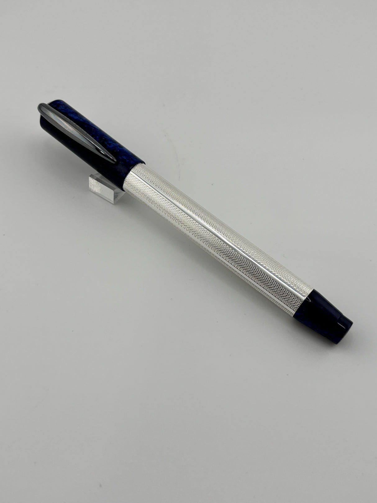 Visconti Rinascimento Silver & Blue Dust  - Fountain Pen