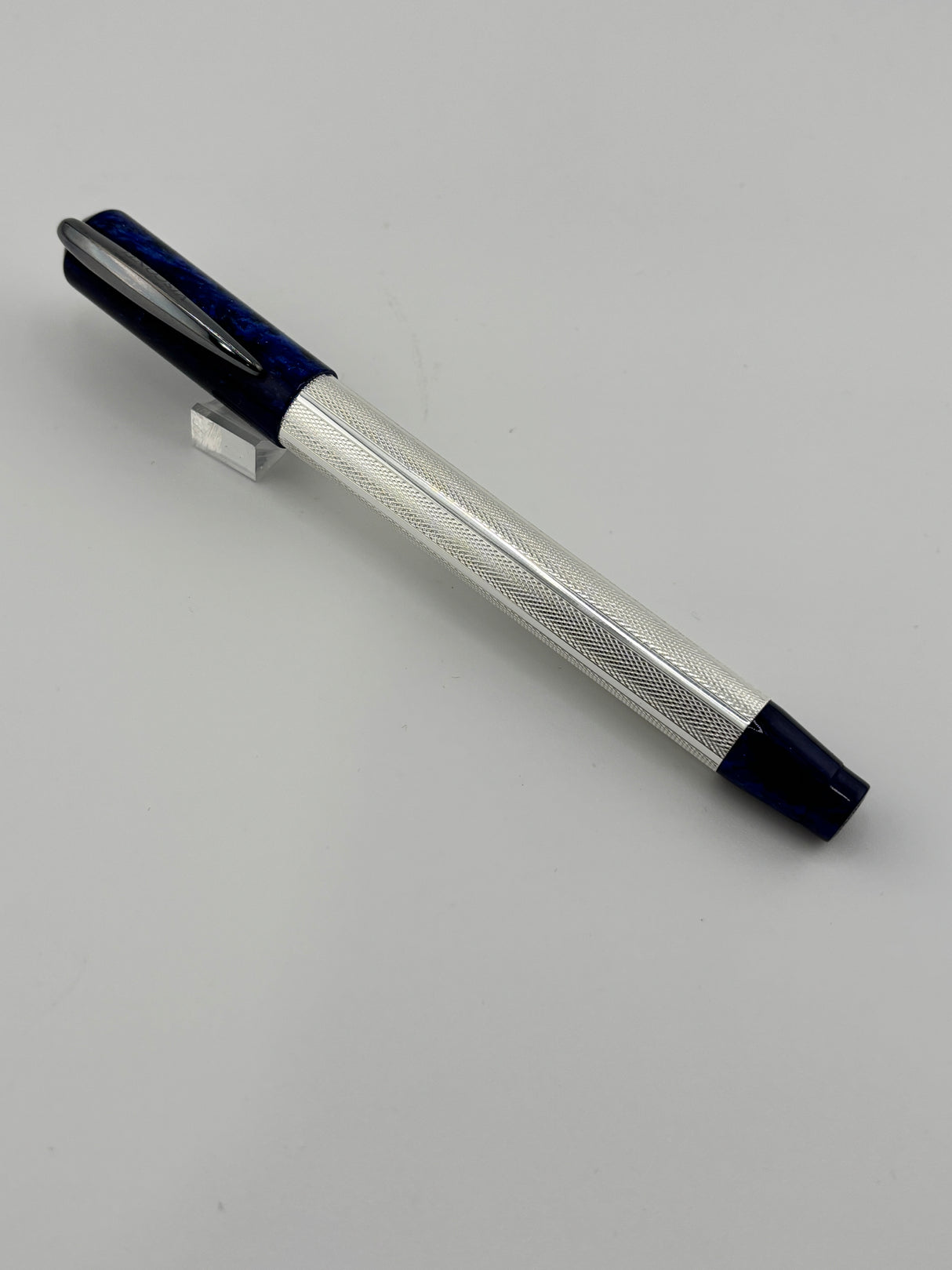 Visconti Rinascimento Silver & Blue Dust  - Fountain Pen