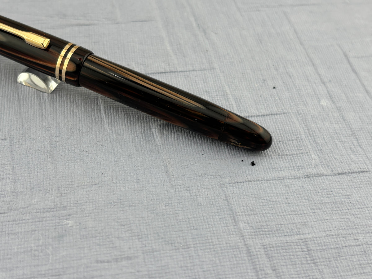 Montblanc 242 M brown Tiger Eye  condition condition! - Fountain Pen