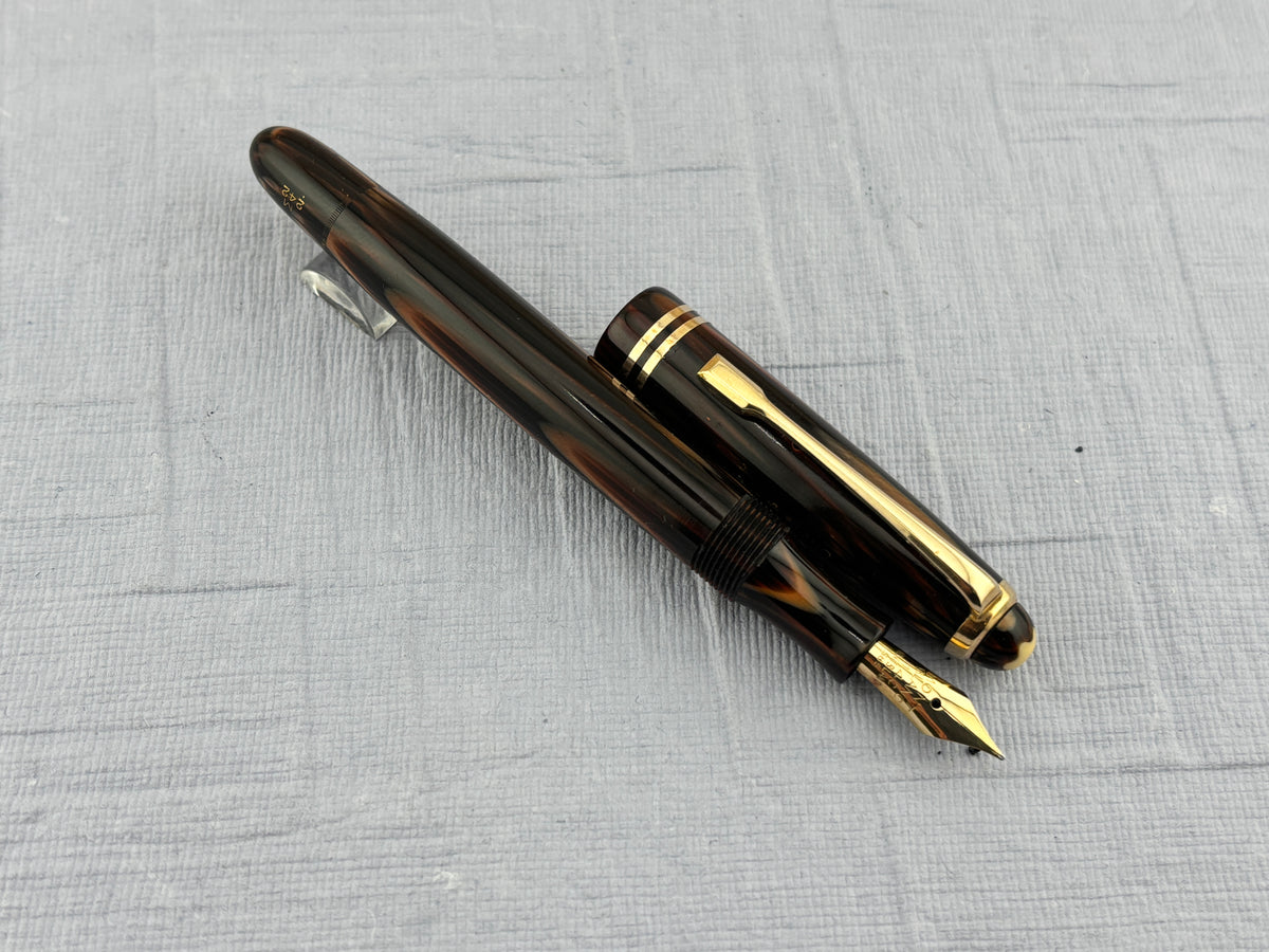 Montblanc 242 M brown Tiger Eye  condition condition! - Fountain Pen