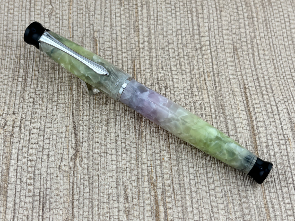 Libelle Cracked Ice Yellow and Purple - Fountain Pen