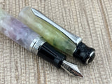 Libelle Cracked Ice Yellow and Purple - Fountain Pen