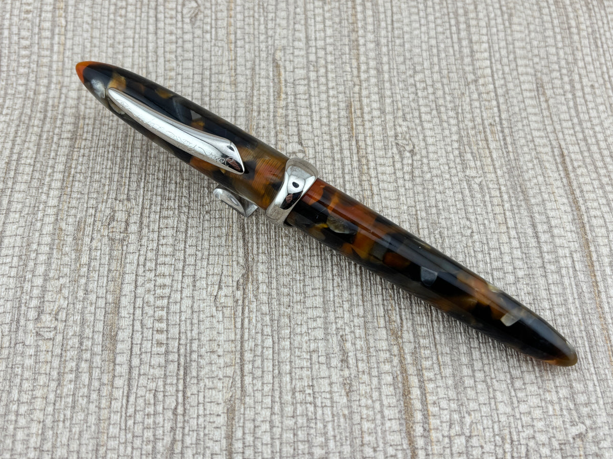 Jean Pierre Lepine Casanova Orange and Brown Mosaic - Fountain Pen