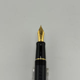Cross Solo Black  Gold Trim  - Fountain Pen
