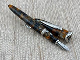 Jean Pierre Lepine Casanova Orange and Brown Mosaic - Fountain Pen