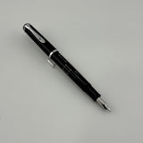 Pelikan M215 Black  Rectangles engraved Black lacquer   - Fountain Pen