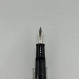 Pelikan M215 Black  Rectangles engraved Black lacquer   - Fountain Pen