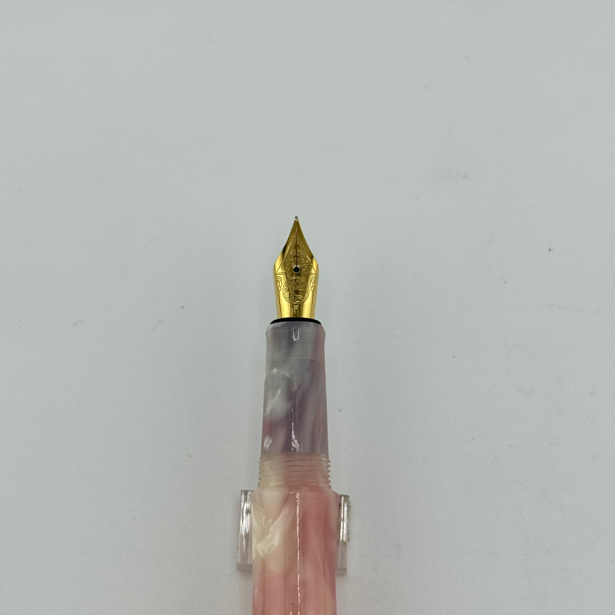 No name Bamboo Pen white pearl   - Fountain Pen