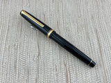 Pilot Falcon Black Gold Trim SE Gold NIB 14k 585 Flex - Fountain Pen