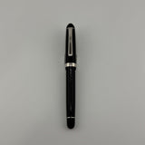 Platinum # 3776 Black silver trim 14k gold nib - Fountain Pen