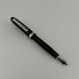 Platinum # 3776 Black silver trim 14k gold nib - Fountain Pen
