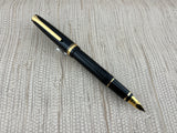 Pilot Falcon Black Gold Trim SE Gold NIB 14k 585 Flex - Fountain Pen
