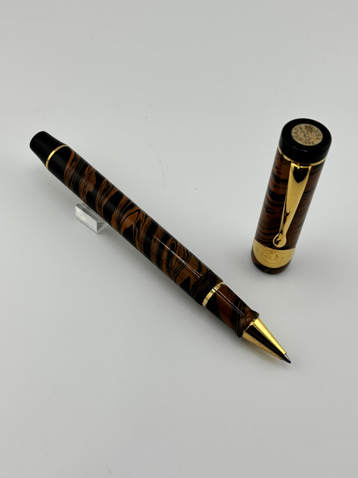 Bexley Deluxe Brown Ebonite 5th anniversary 1993 - 1998 Roller Ball (Copy)