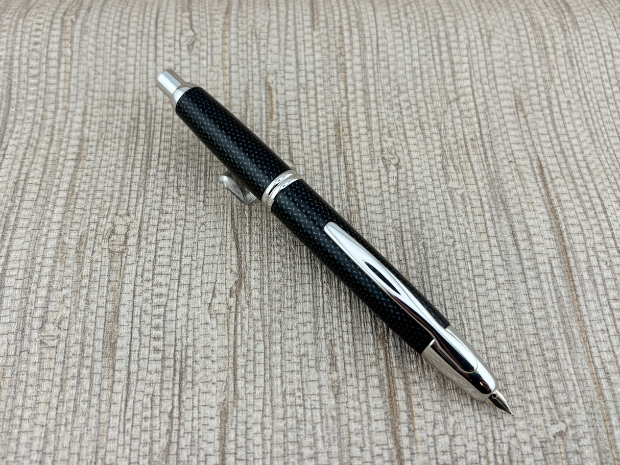 Pilot Vanishing Point Black Carbonesque - Fountain Pen