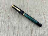 Pelikan R400 Green Stripes Circa 1985 Marked West Germany - Rollerball Pen