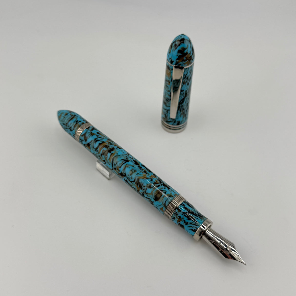 Gioia Capodimonte Blue beautiful pen piston filler- Fountain Pen