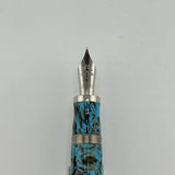 Gioia Capodimonte Blue beautiful pen piston filler- Fountain Pen