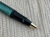 Pelikan R400 Green Stripes Circa 1985 Marked West Germany - Rollerball Pen