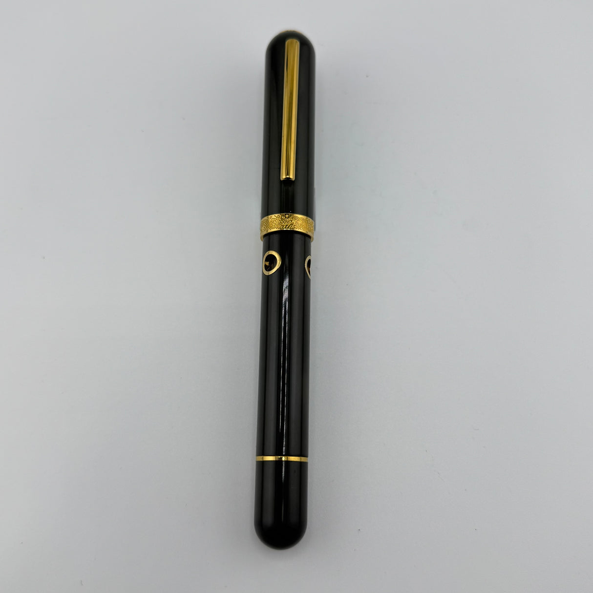 Nahvalur Nautilus Aubergine Ebonite gold trim  - Fountain Pen