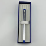 Jimmy's pick - Waterman Agora chrome and blue  circa 1980 - Fountain Pen