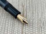 Montblanc Meisterstuck 146 Black 1980's Fountain Pen - Medium 14kt Gold Nib