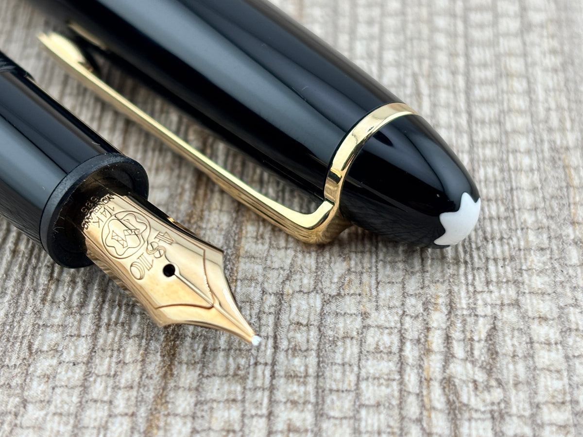 Montblanc Meisterstuck 146 Black 1980's Fountain Pen - Medium 14kt Gold Nib