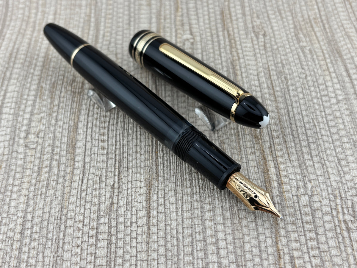 Montblanc Meisterstuck 146 Black 1980's Fountain Pen - Medium 14kt Gold Nib