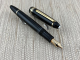 Montblanc Meisterstuck 146 Black 1980's Fountain Pen - Medium 14kt Gold Nib