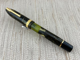 Conklin Nozac Green Saft Celluloid Limited Edition  Fountain Pen - Flexible Medium 14kt Gold Nib