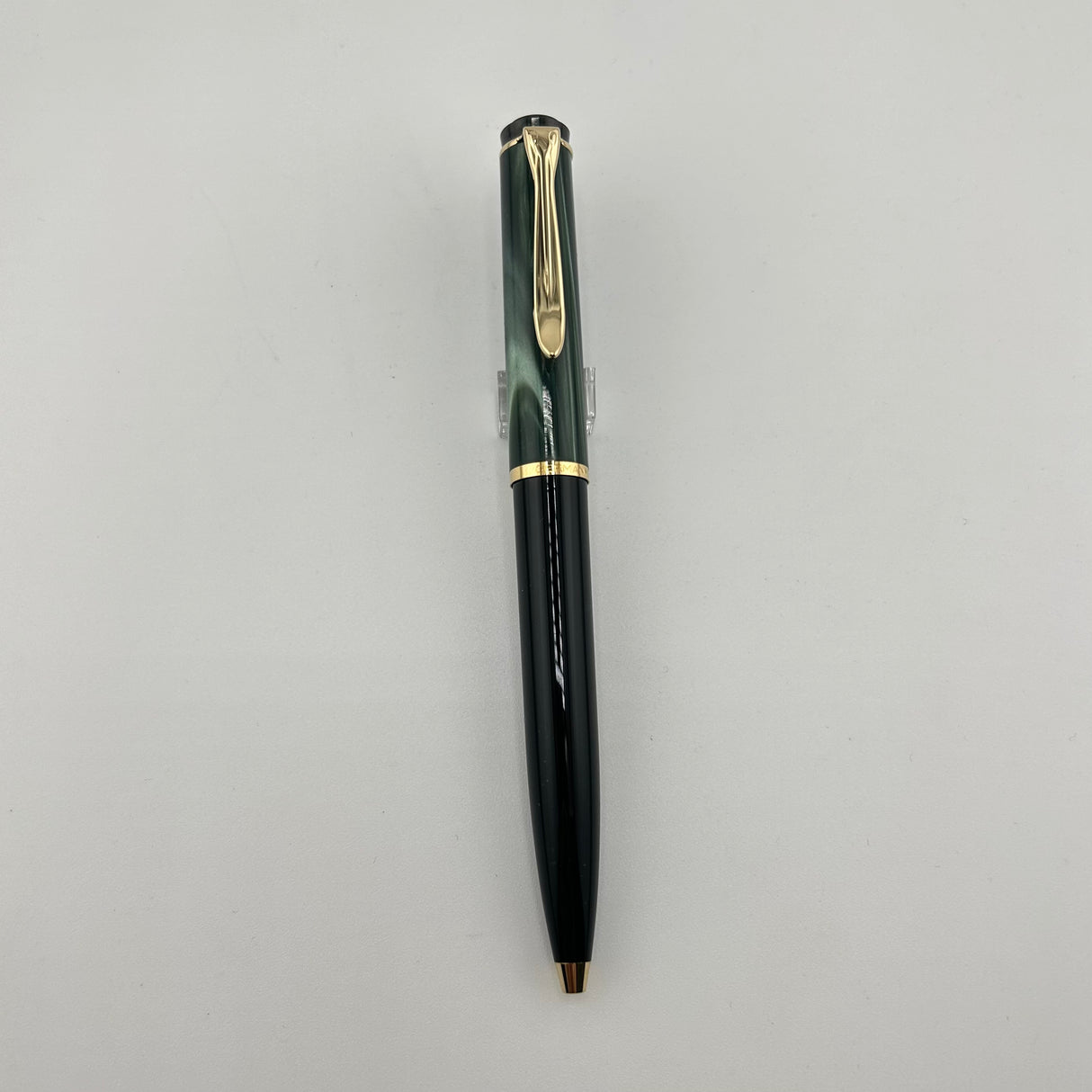 Pelikan K400 Marble Green Gold Trim- Ballpoint