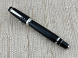Montblanc Boheme Large Size Black Resin Rollerball - Black Onyx Stone in Clip