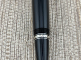 Montblanc Boheme Large Size Black Resin Rollerball - Black Onyx Stone in Clip
